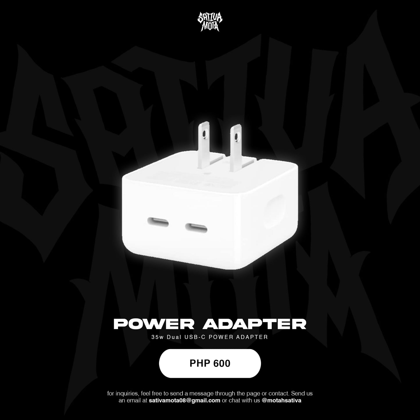 STVA APPLE POWER ADAPTER (35w Dual USB-C Power Adapter)